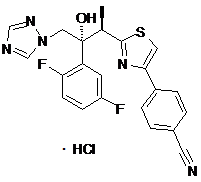 4-[2-[(1R,2R)-2-(2,5-)-2-ǻ-1-׻-3-(1H-1,2,4--1-)]-4-]νṹʽ_1121545-23-0ṹʽ