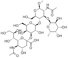 ׻(6R)-5--3,5--6-[(1R,2R)-1,2,3-ǻ]-beta-L-ʽ--2-ͪǻ-(2->3)-beta-D-૰ǻ-(1->4)-[6--alpha-L-૰ǻ-(1->3)]-2--2--beta-D-սṹʽ_141612-87-5ṹʽ