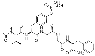 Ac-ile-tyr(po3h2)-gly-glu-phe-nh2ṹʽ_284660-72-6ṹʽ