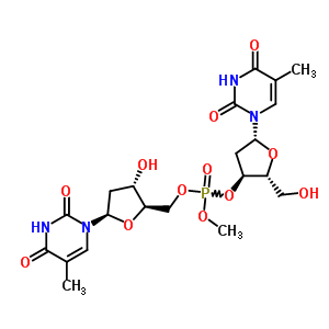 [(2R,3S,5R)-3-ǻ-5-(5-׻-2,4--1-)߻-2-]׻[(2R,3S,5R)-2-(ǻ׻)-5-(5-׻-2,4--1-)߻-3-]׻ṹʽ_35002-94-9ṹʽ