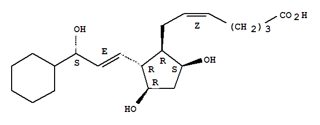(5Z)-7-[(1R,2R,3R,5S)-2-[(1E,3S)-3--3-ǻ-1-ϩ]-3,5-ǻ]-5-ϩṹʽ_58611-97-5ṹʽ