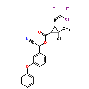 (1R,3r)-3-[(1z)-2--3,3,3--1-ϩ-1-]-2,2-׻ (r)-(3-)
(cyhalothrin mer)ṹʽ_76703-63-4ṹʽ