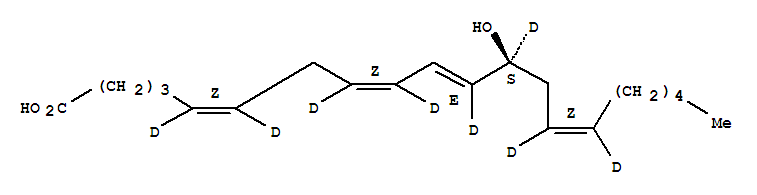 (5Z,8Z,10E,12S,14Z)-12-ǻ-5,8,10,14-ʮ̼ϩ-5,6,8,9,11,12,14,15-D8ṹʽ_84807-90-9ṹʽ