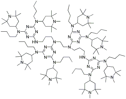 1,5,8,12-[4,6-(N--N-1,2,2,6,6-׻-4-ऻ)-1,3,5--2-]-1,5,8,12-ĵʮṹʽ_106990-43-6ṹʽ