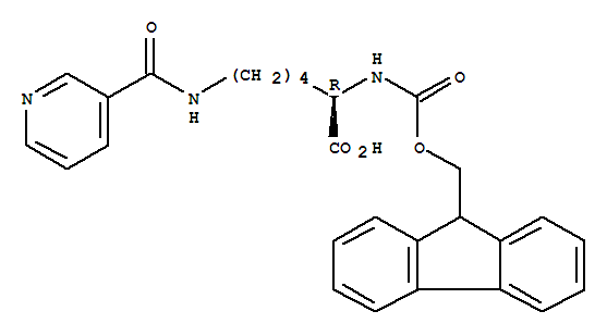 Fmoc-d-lys(nic)-ohṹʽ_252049-12-0ṹʽ