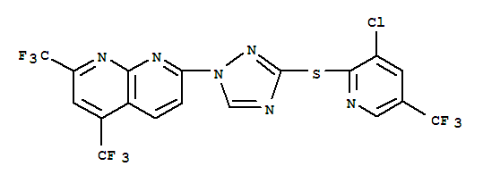 (9ci)-7-[3-[[3--5-(׻)-2-]]-1H-1,2,4--1-]-2,4-˫(׻)-1,8-ऽṹʽ_303151-86-2ṹʽ