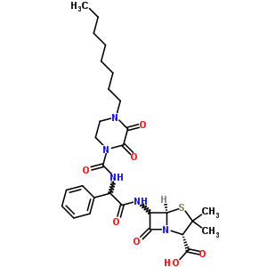 (2S,5R,6R)-3,3-׻-6-[[(R)-[[(4--2,3--1-)ʻ]]]]-7--4--1-˫[3.2.0]-2-ṹʽ_59703-98-9ṹʽ