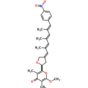 (+)-2--3,5-׻-6-[-4-[(1Z,2E,4E,6E)-2,4,6-׻-7-(4-)-2,4,6-ϩ]߻-2-]-4H--4-ͪṹʽ_59795-94-7ṹʽ