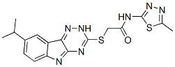 (9ci)-2-[[8-(1-׻һ)-2H-1,2,4-າ[5,6-b]-3-]]-n-(5-׻-1,3,4--2-)-ṹʽ_603947-35-9ṹʽ
