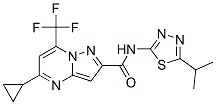 (9CI)-5--N-[5-(1-׻һ)-1,3,4--2-]-7-(׻)-[1,5-a]-2-ṹʽ_606096-60-0ṹʽ