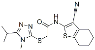 (9ci)-n-(3--4,5,6,7-ⱽ[b]-2-)-2-[[4-׻-5-(1-׻һ)-4H-1,2,4--3-]]-ṹʽ_606110-89-8ṹʽ