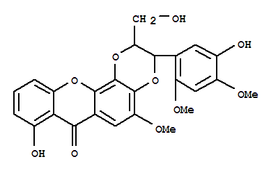(2S)-2,3--8-ǻ-3-(5-ǻ-2,4-)-2-(ǻ׻)-5--7h-1,4-fӢ[2,3-c]-7-ͪṹʽ_64280-47-3ṹʽ