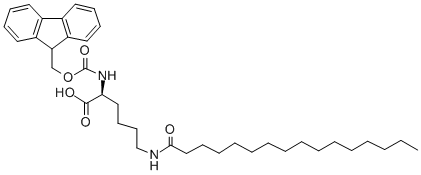 Fmoc-lys(palmitoyl)-ohṹʽ_201004-46-8ṹʽ