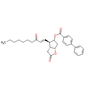 (3Ar,4r,5r,6as)--5-ǻ-4-(3--1-decenyl)-2H-첢[b]߻-2-ͪ 5-(4-)ṹʽ_39865-76-4ṹʽ