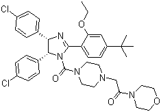 2-[4-[[(4S,5r)-4,5-˫(4-ȱ)-2-[4-(1,1-׻һ)-2-]-4,5--1H--1-]ʻ]-1-]-1-(4-)ͪṹʽ_870120-40-4ṹʽ