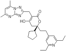 (R)-6--6-[2-(2,6-һ-4-)һ]-3-[(5,7-׻-[1,2,4][1,5-a]-2-)׻]-4-ǻ-5,6--2H--2-ͪṹʽ_877130-28-4ṹʽ