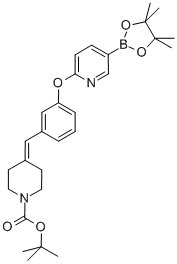 1-N-BOC-4-[[3-[[5-(4,4,5,5-ļ׻-1,3,2-f-2-)-2-]]]Ǽ׻]-ऽṹʽ_1020328-85-1ṹʽ