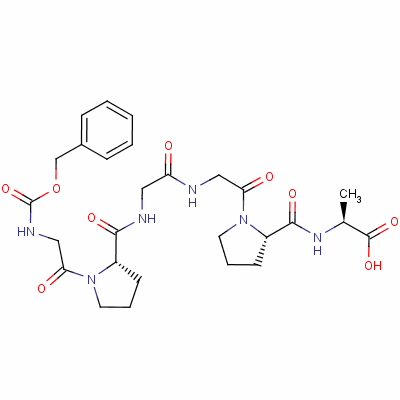 Z-gly-pro-gly-gly-pro-ala-ohṹʽ_13075-38-2ṹʽ