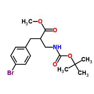 2-n-boc-2-׻-3-(4-屽)-ṹʽ_886366-46-7ṹʽ
