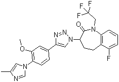 6--1,3,4,5--3-[4-[3--4-(4-׻-1H--1-)]-1H-1,2,3--1-]-1-(2,2,2-һ)-2H-1--2-ͪṹʽ_1093978-89-2ṹʽ
