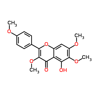 5-Hydroxy-3,6,7--2-(4-)ɫϩ-4-ͪṹʽ_14787-34-9ṹʽ
