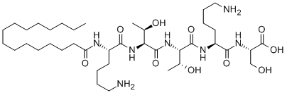 Palmitoyl Pentapeptide PAL-Lys-Thr-Thr-Lys-Serṹʽ_214047-00-4ṹʽ